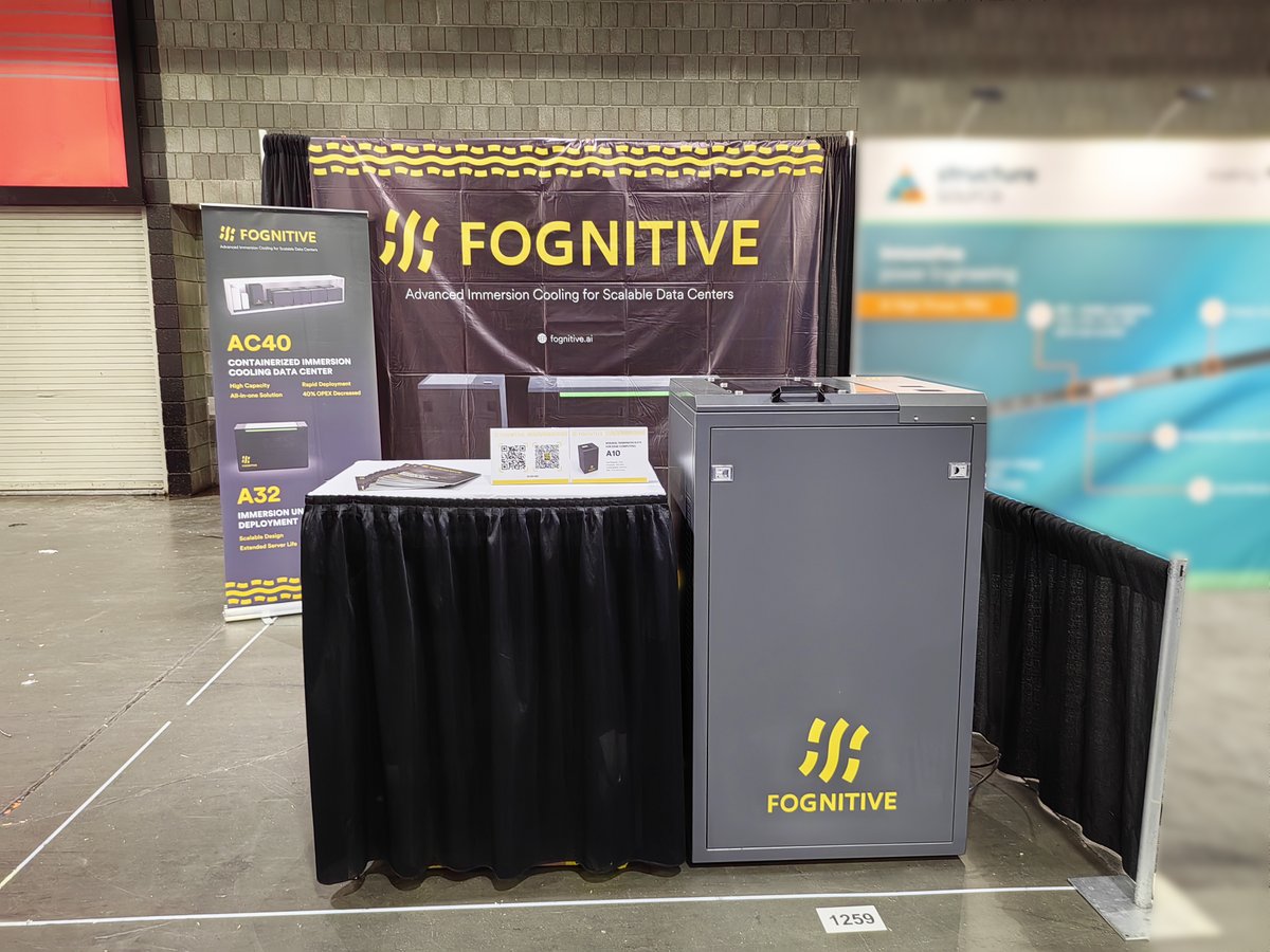 FogComputingAI's tweet image. We will be waiting for you at booth 1259 of #SC24 . Advanced Immersion Cooling for Scalable Data Centers! #HPC #greentech #DataCenters #ai #innovations