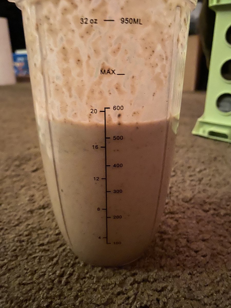 Enjoying a salted avocado &amp; banana chocolate protein shake 😋 after doing my 1/4 Murph. Today is my 10th consecutive day of abs work, then out to the cold tub. The air temp has dropped to a balmy 42 degrees F, so this will be fun. 😁 #healthyliving #activelifestyle