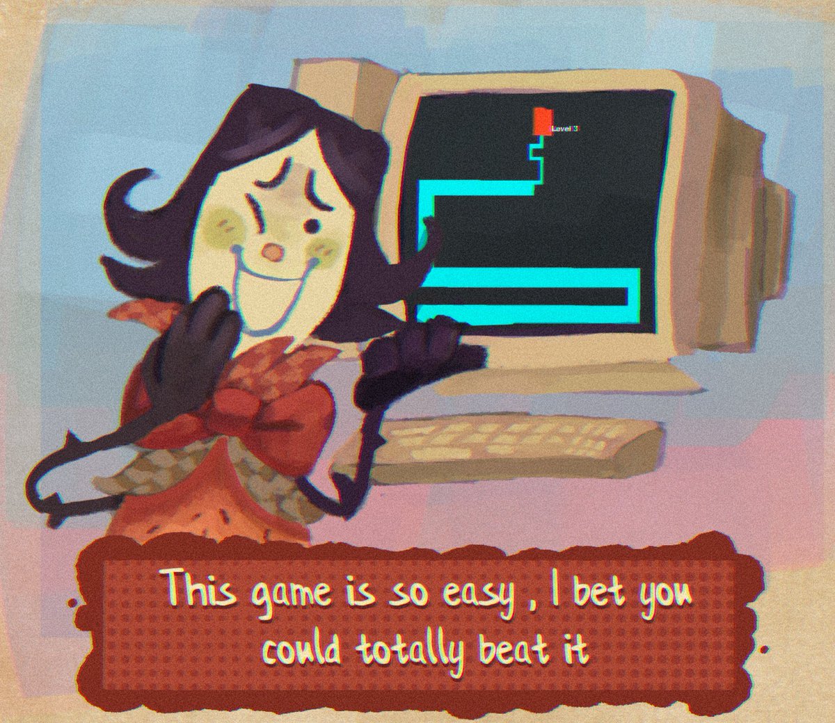 Desashtre's tweet photo. I bet cobigail would love those old jumpscare thingies #greatgodgrove https://t.co/al0M1UHxLC
