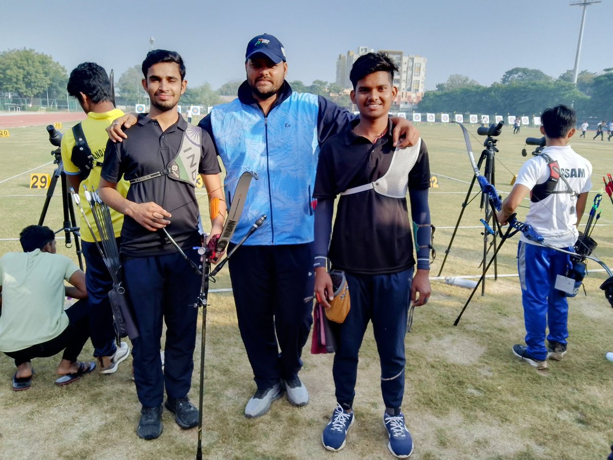 cstarchery's tweet photo. The youngest Archer's of the Academy #AjayKumarNagarwal &amp; #NarendraJat  have demonstrated brilliantly, Both are  proved what hard work and dedication can do. Both are  won Team Silver medal in U-19School National Gujarat 
#SchoolNational
#gujarat 
#archery 
#rajasthan https://t.co/oVkoGZbbcq