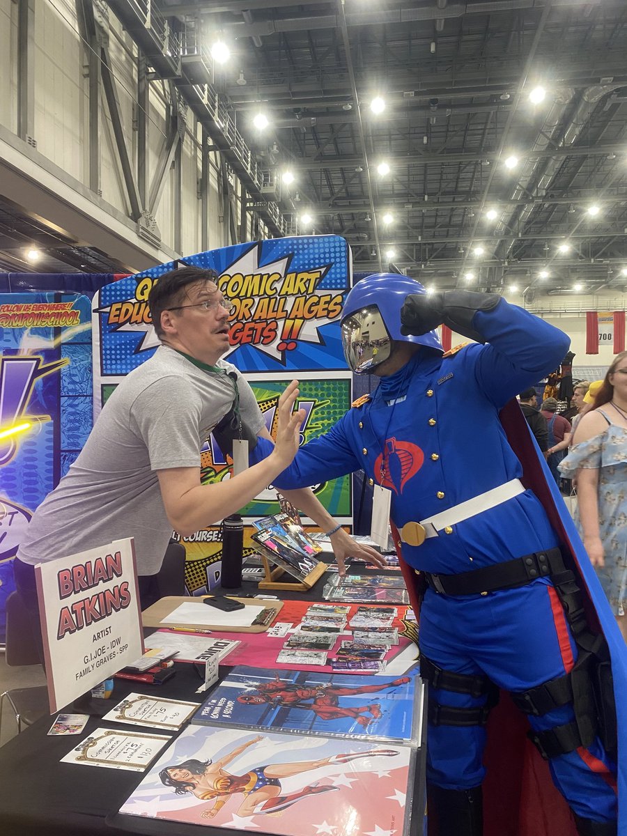 Apparently I didn't capture Cobra Commander's good side on that commission. Tell my family I loved them! 😅