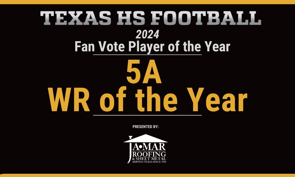 5A WR of the Year 2024 Fan Vote Poll

Vote here: texashsfootball.com/5a-wr-of-the-y…