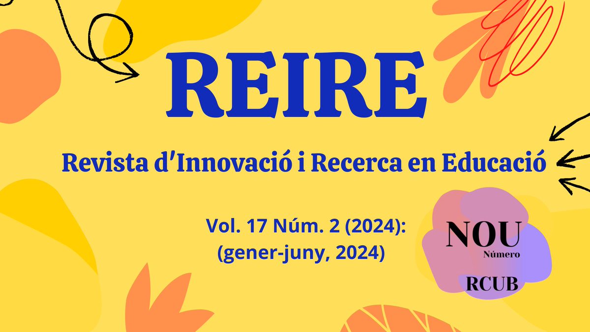 crai_rcub (@crai_rcub) on Twitter photo 💡#NouNúmero a #RCUB:
📚Vol. 17 núm. 2 (2024) de la revista <a href="/reire_idp/">REIRE Revista d'Innovació i Recerca en Educació</a>
🗓️Publicat 01/07/2024
🔗revistes.ub.edu/index.php/REIR… 💡#NouNúmero a #RCUB:
📚Vol. 17 núm. 2 (2024) de la revista <a href="/reire_idp/">REIRE Revista d'Innovació i Recerca en Educació</a>
🗓️Publicat 01/07/2024
🔗revistes.ub.edu/index.php/REIR…