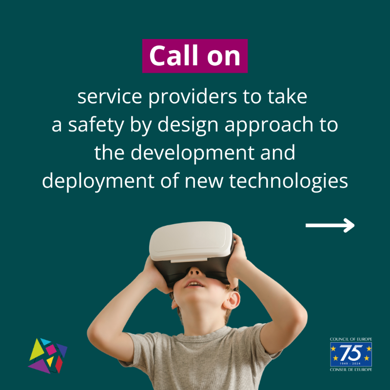 CoE_children's tweet photo. The misuse of #EmergingTech is a serious threat to #ChildRights and demands urgent action 📢

Everyone has a role to play in preventing and combating child sexual exploitation and abuse.

Here’s how you can help ⤵️
#EndChildSexualAbuseDay
@coe
@CoE_DigitalGov