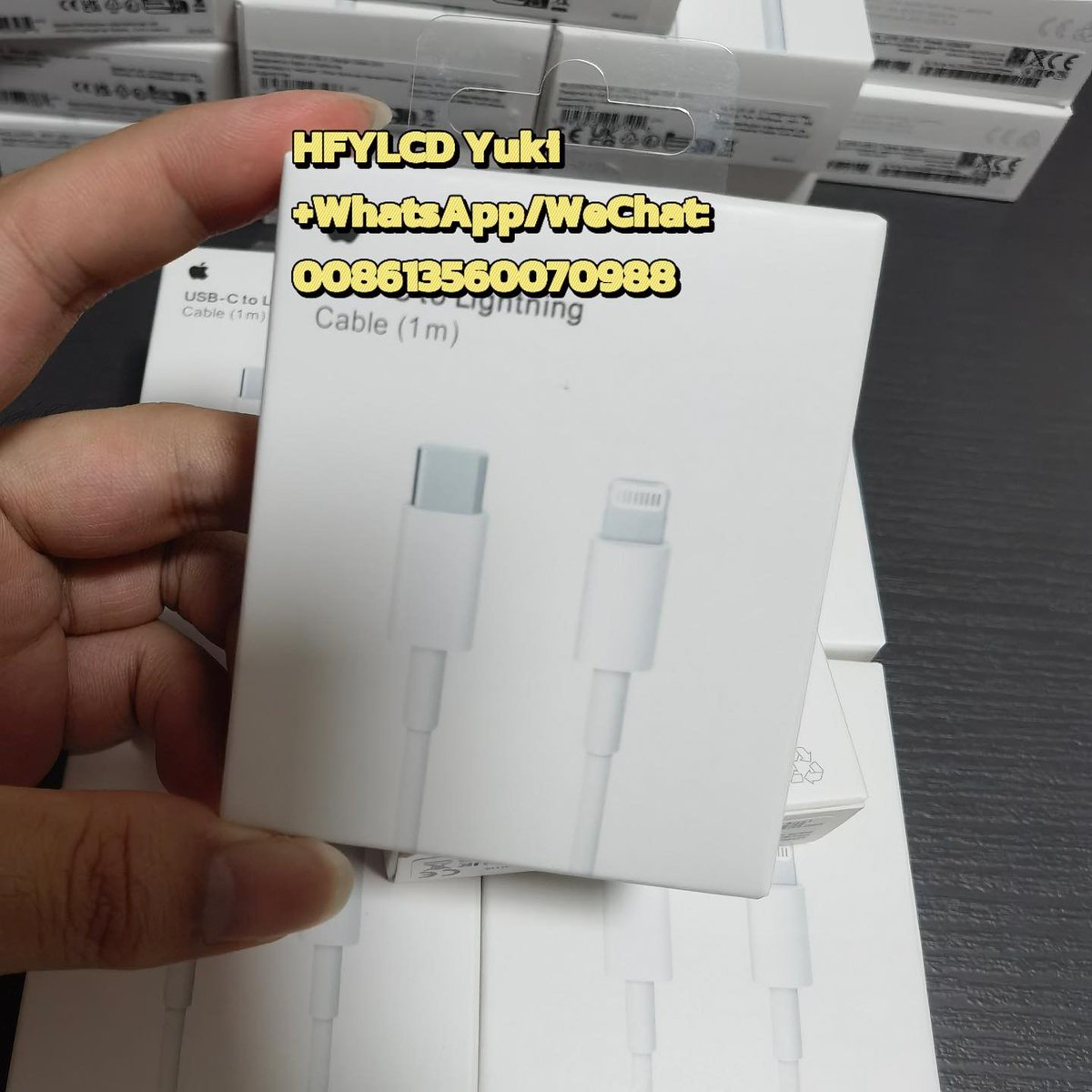 YukiStar14's tweet image. Wholesale for iPhone cable type-C to lighting 1m
PD cable fast charging cable.
With package and without package.

#cable #pd #typectolightning #cables #fastchargingcable #fastcharging #hfylcd #repairshop #pdcable