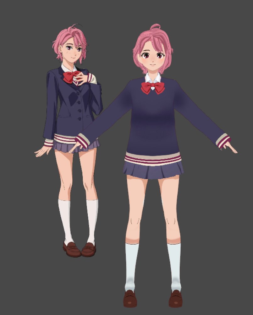 ダンダダン 白鳥 愛羅綾 3D モデルを作成する Dan Dan Dan - Momo 3D