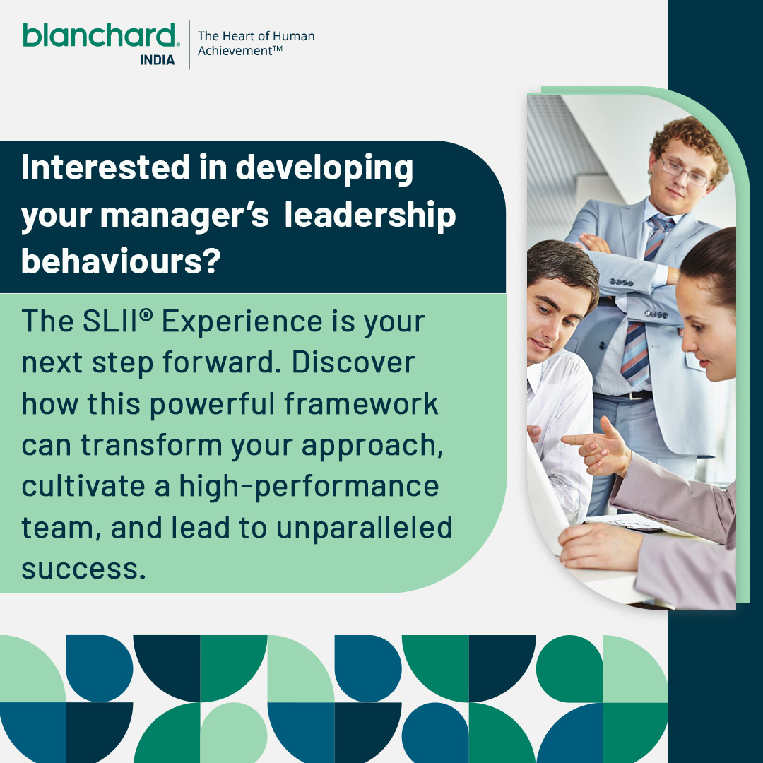 Blanchard_India's tweet image. Empower Your Managers to Lead with Confidence and Agility 
🌟 Are you ready to enhance your managerial team to new heights of effectiveness?  Dive into a journey of growth and success:- bit.ly/4eo7i9R #LeadershipDevelopment #SLII #HighPerformanceTeams