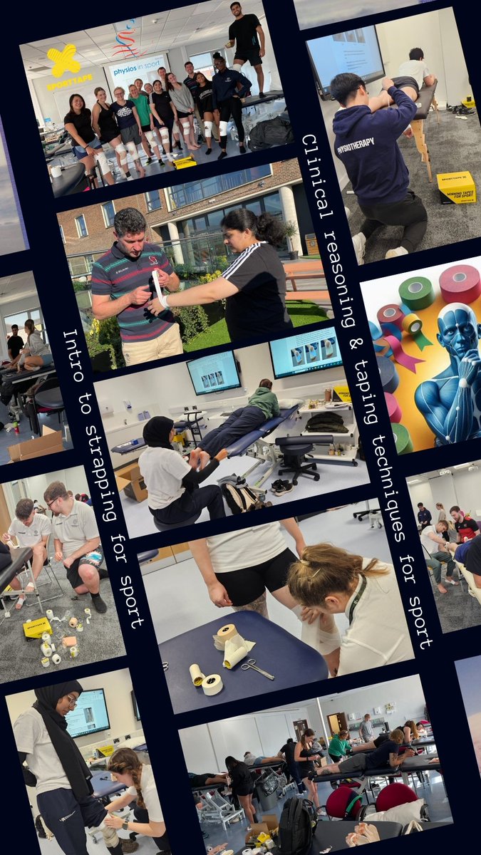 Another class <a href="/physiosinsport/">ACPSEM</a> 'Intro to Taping for Sport' course delivered by quality tutors versed in critical reasoning for strapping &amp; passing on knowledge

Great assistance from <a href="/SPORTTAPE/">SPORTTAPE</a> for these courses

Hope you enjoyed <a href="/BUPhysio/">BU Physio</a>?!