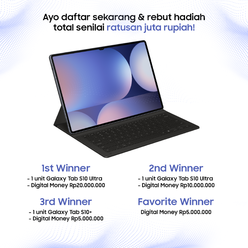 samsungID's tweet photo. Hi creators! Ini saatnya kamu adu ide di #GalaxyHackathon Idea Competition dan menangkan hadiah total senilai RATUSAN JUTA RUPIAH 🥳✨
Like, komen & share info ini, ikutan sekarang juga di https://t.co/d1X7hmY5qT
Periode hingga 30 November 2024