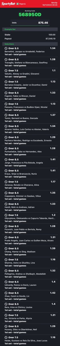 dfwpehlumiiii's tweet photo. @officialmoore7 C29FA686 4C7BB27 -main games.

Both combo⤵️
1.6kodds.
406D0BD -sporty👩‍💻 

Only 1st set overs🚨
800+odds.
568950D -sporty🧑🏿‍💻 

Follow 4 combinations of codes 2 ur preferred bookies! 

Retweet 4 larger audience😤🗣️ https://t.co/NedEO0s5TO