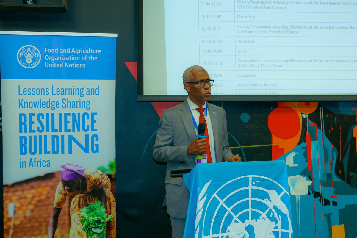FAOUganda's tweet image. As #disasters and #crises become more prevalent, people and communities need to be more resilient today, more than ever! 💪💪
This week in Kampala, we’re hosting a three-day workshop on Lessons Learning and Knowledge Sharing on #Resilience Building of @FAO's work in #Africa.
