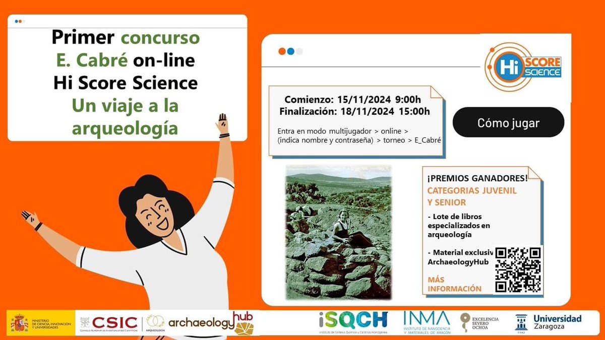 ArchaeologyHub CSIC (@archhubcsic) on Twitter photo 🙌Hasta hoy a las 15h tenéis la oportunidad de participar en el Primer concurso online Encarnación Cabré de <a href="/HiScoreScience/">HiScoreScience</a> con preguntas preparadas por <a href="/ArchHubCSIC/">ArchaeologyHub CSIC</a>
🥇 ¡No perdáis la oportunidad de llevaros uno de nuestros premios en la categoría juvenil o senior! 🙌Hasta hoy a las 15h tenéis la oportunidad de participar en el Primer concurso online Encarnación Cabré de <a href="/HiScoreScience/">HiScoreScience</a> con preguntas preparadas por <a href="/ArchHubCSIC/">ArchaeologyHub CSIC</a>
🥇 ¡No perdáis la oportunidad de llevaros uno de nuestros premios en la categoría juvenil o senior!