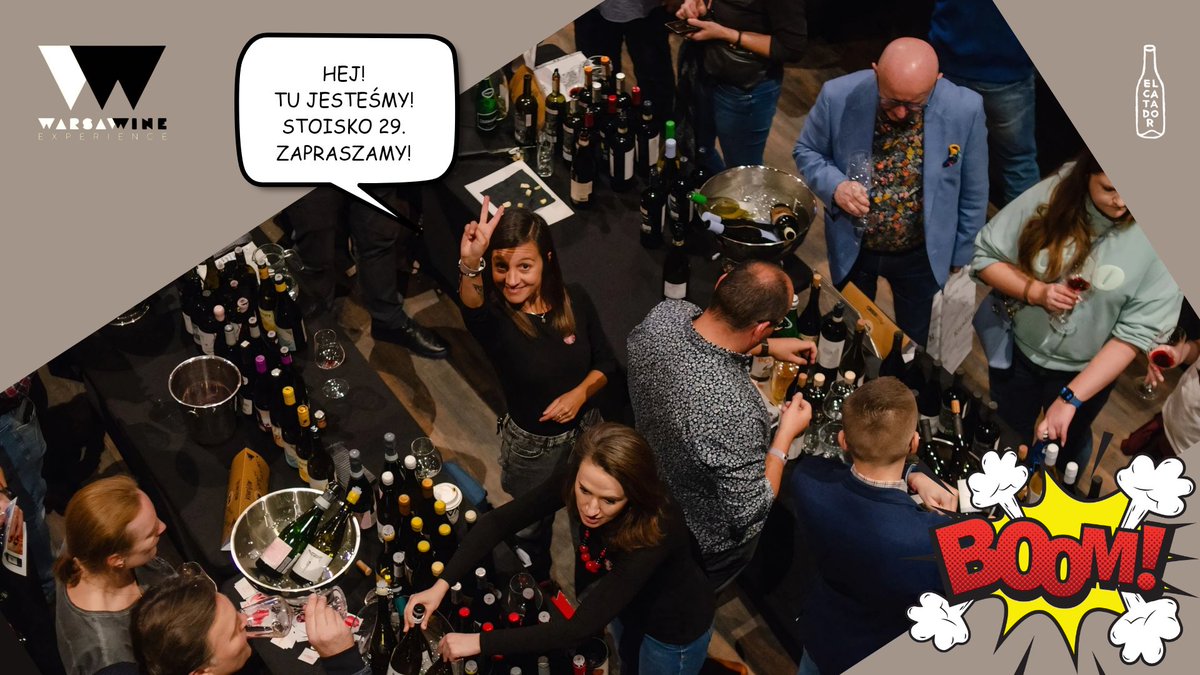 Za nami pierwszy dzień Warsaw Wine Experience. Było tłumnie i ciekawie, dziękujemy! A dzisiaj część branżowa: od 10:00 czekamy na przedstawicieli sklepów, wine barów, restauracji, hoteli.
Na stoisku 29 czeka na Was 19 nietuzinkowych win i kilkoro nietuzinkowych elcatadorowiczów.