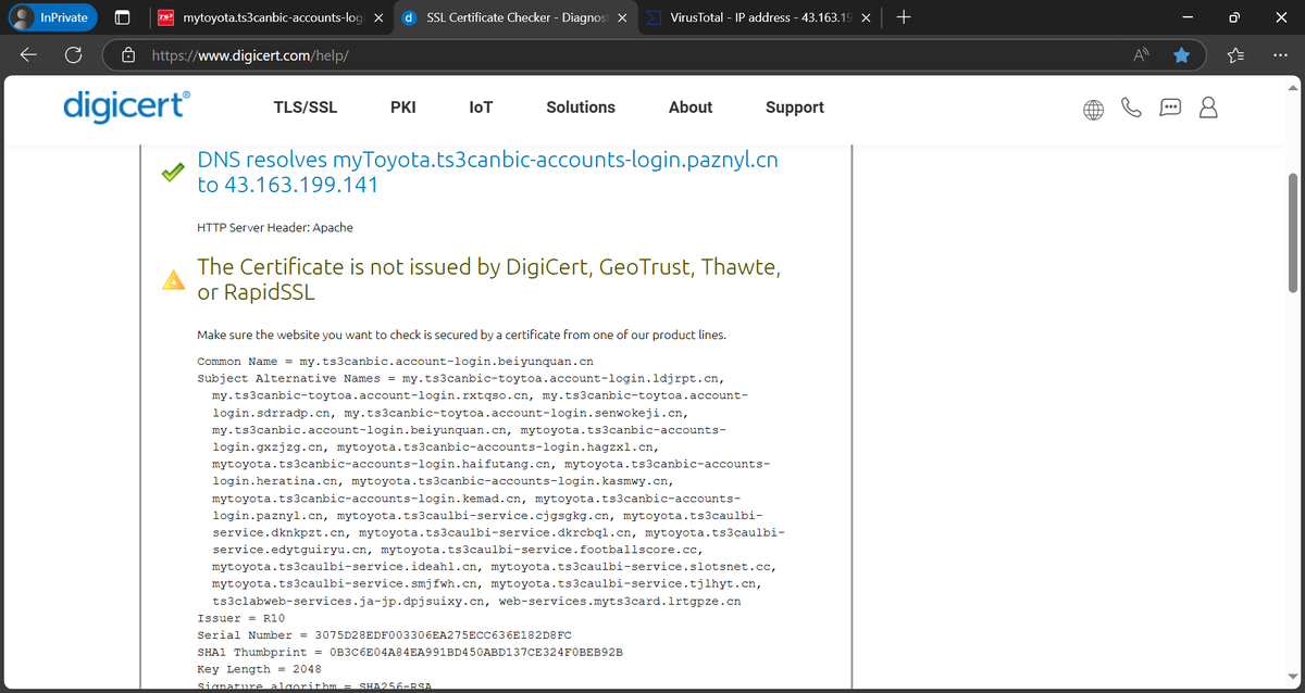 MY TS CUBIC】ご本人さま確認完了のご連絡 等の件名で、TS3/TS CUBIC