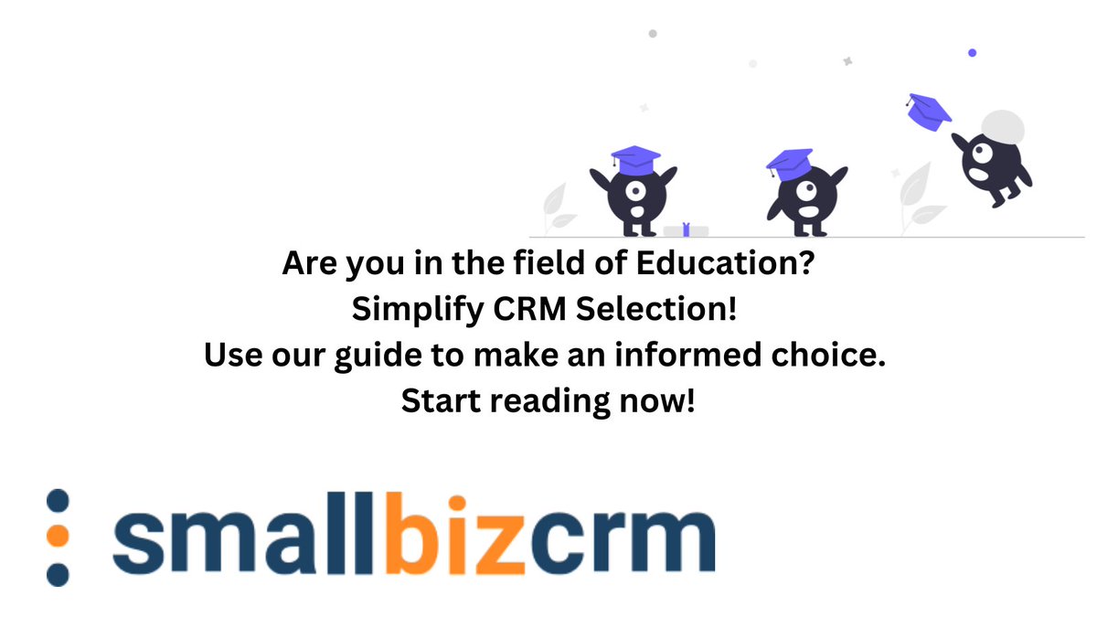 SmallBizCRM's tweet image. From streamlined operations to better insights, CRMs empower schools, universities, &amp;amp; even homeschoolers. Is your institution ready? Learn more: shorturl.at/IrpKf #StudentExperience #EdTechTools #CRMInsights