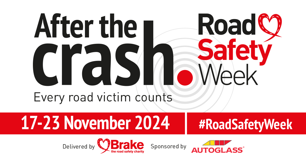 Road Safety Week has begun! Help us raise awareness of the devastating toll of crashes and share to the real stories behind the statistics. 

We're shining a spotlight on victims and celebrating the incredible people who help after a crash. 

Get involved! brake.org.uk/road-safety-we…