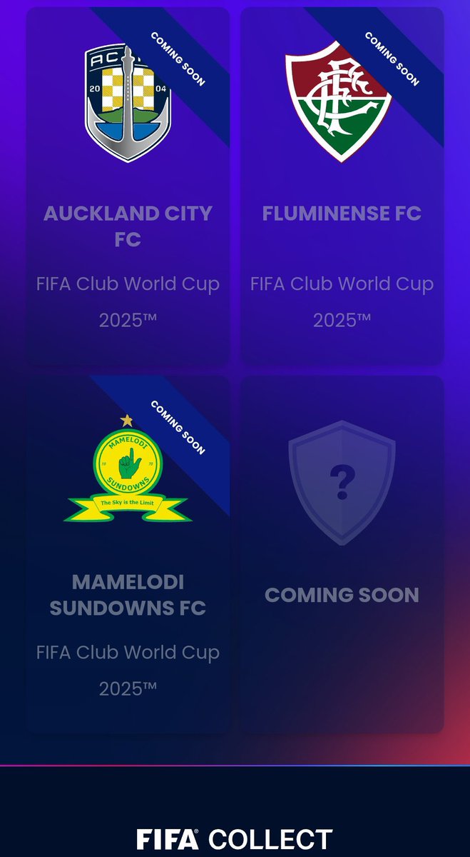 MickyJnr__'s tweet image. Impressed to see Mamelodi Sundowns is the only African Club on the FIFA Collect platform so far. 💛👆🏼

If you’re big, you’re big!! 🇿🇦✨

#clubworldcupwithmicky 
#FIFACWC 
#TakeItToTheWorld