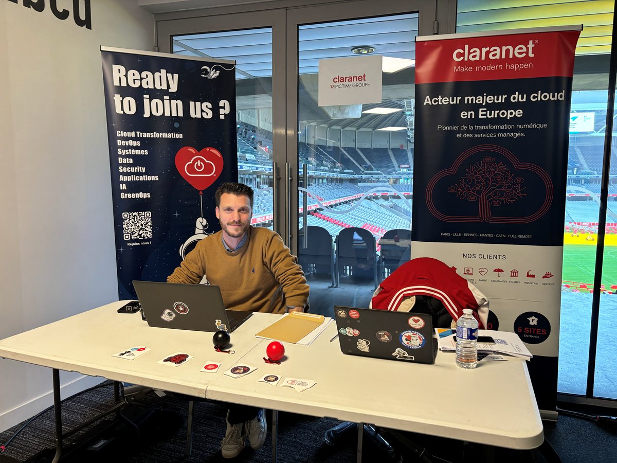 Jeudi, nous étions au forum de l'IMT Nord Europe 🙌

D'abord, une table ronde métiers sur la cybersécurité, puis jobdating : nous proposons des stages en #cybersécurité, dev web &amp; #data pour des niveaux bac+4 et bac+5.

Nos offres de stage 👉 loom.ly/Y2Xqe3s #OnRecrute