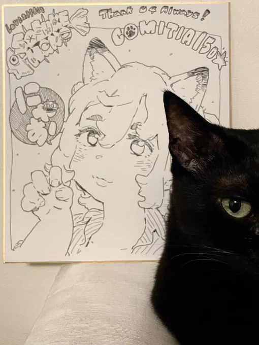 @sosuke_hano 葉野先生
色紙、超絶可愛いです🐈‍⬛にゃ! 