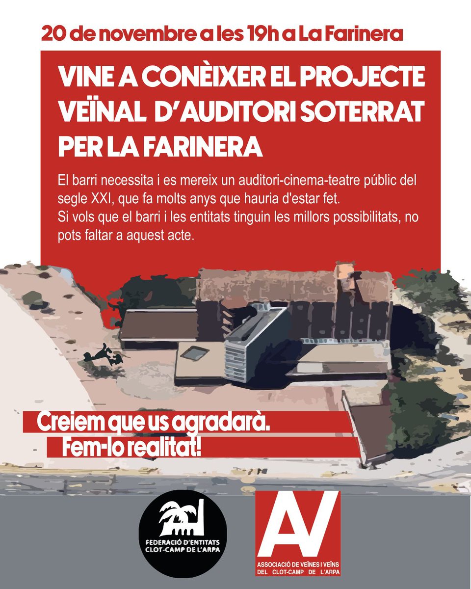 El barri ho necessita! El barri ens necessita famílies! 💪🏽