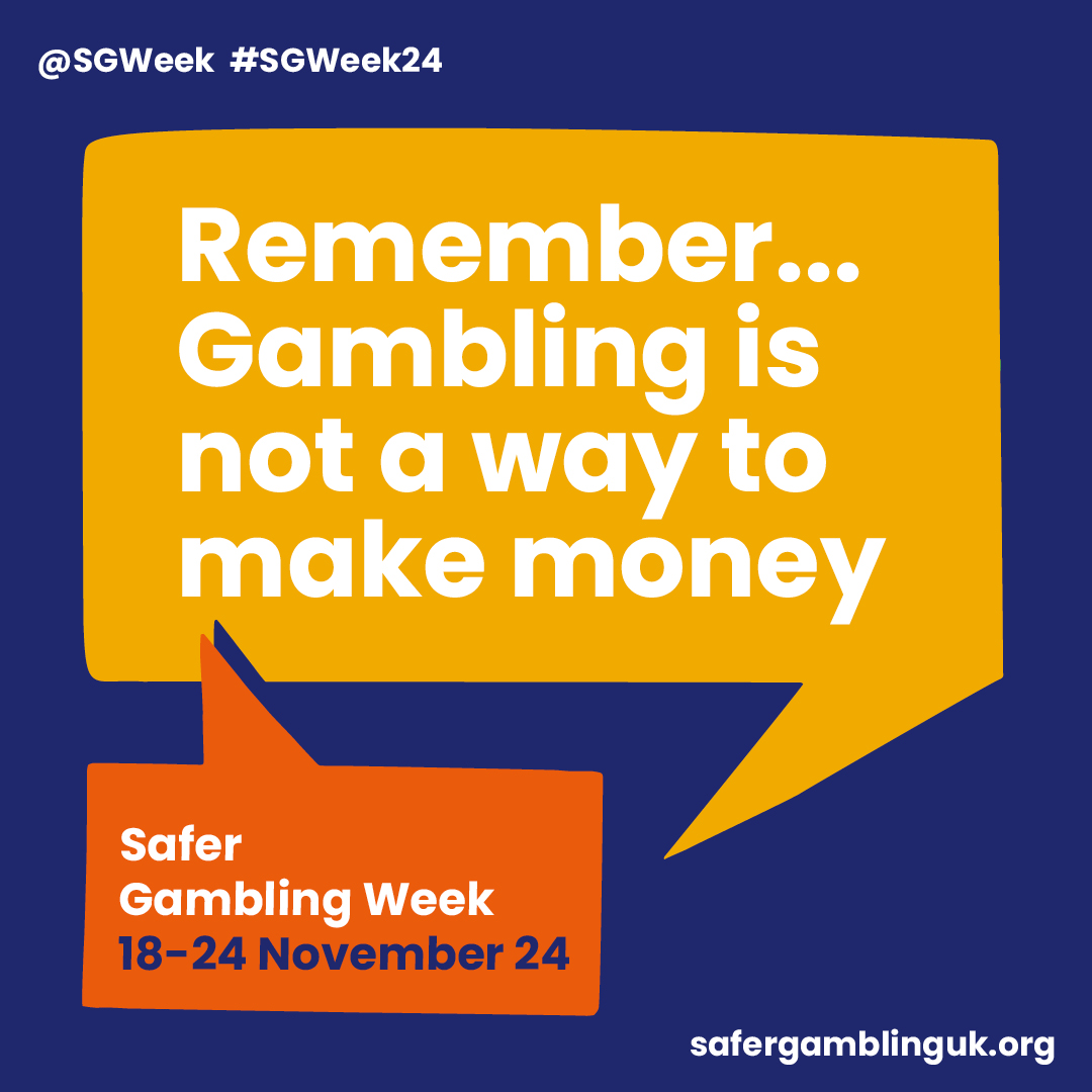 Despite what poker players may believe, gambling is not a guaranteed way of making money.

When placing a bet or buying in, consider your reasons for doing so beforehand.

You can call the National Gambling Helpline on 0808 8020 133 if you need advice or support.
