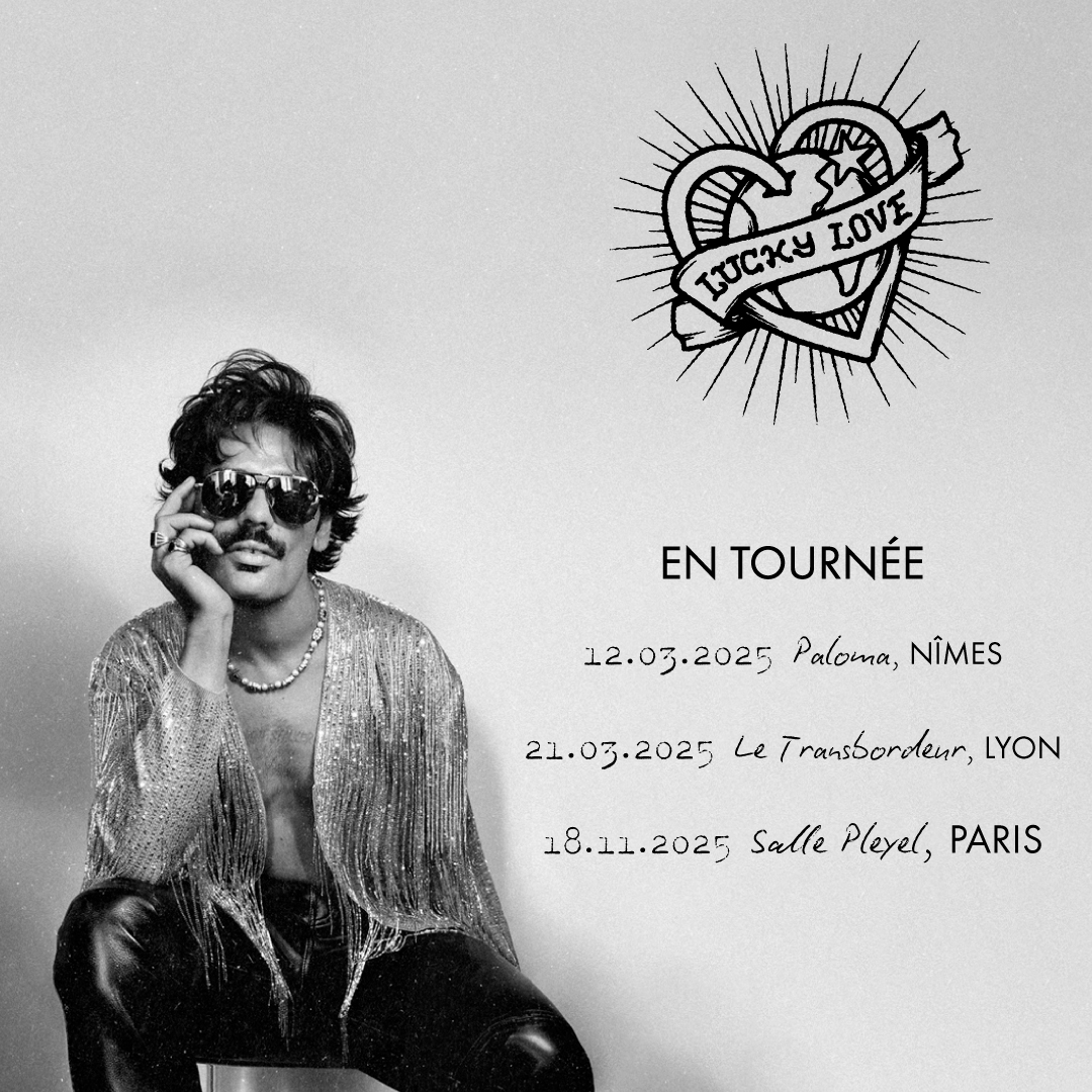 Fnac Spectacles 🎟️ (@fnacspectacles) on Twitter photo ✨ LUCKY LOVE EN TOURNÉE ✨
<a href="/thisisluckylov_/">thisisluckylove🏅</a>, c’est une fureur de vivre, un parcours d’une intensité folle bercé de rencontres inespérées, extraordinaires et magiques.
L'artiste sera notamment en tournée à Nîmes, Lyon & Paris !
🎟️ Billets ici 👉t.ly/7ttLD ✨ LUCKY LOVE EN TOURNÉE ✨
<a href="/thisisluckylov_/">thisisluckylove🏅</a>, c’est une fureur de vivre, un parcours d’une intensité folle bercé de rencontres inespérées, extraordinaires et magiques.
L'artiste sera notamment en tournée à Nîmes, Lyon & Paris !
🎟️ Billets ici 👉t.ly/7ttLD