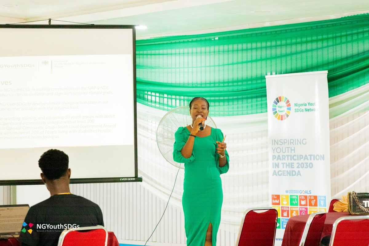 NGYouthSDGs's tweet photo. More than ever, there is a pressing need to build the capacities of youth to lead the charge in ongoing climate negotiations. 
From advocating for policies to creating environmental initiatives in our communities, #youth leadership is essential for solving the climate crisis.🔥 https://t.co/asGuWT25Wc