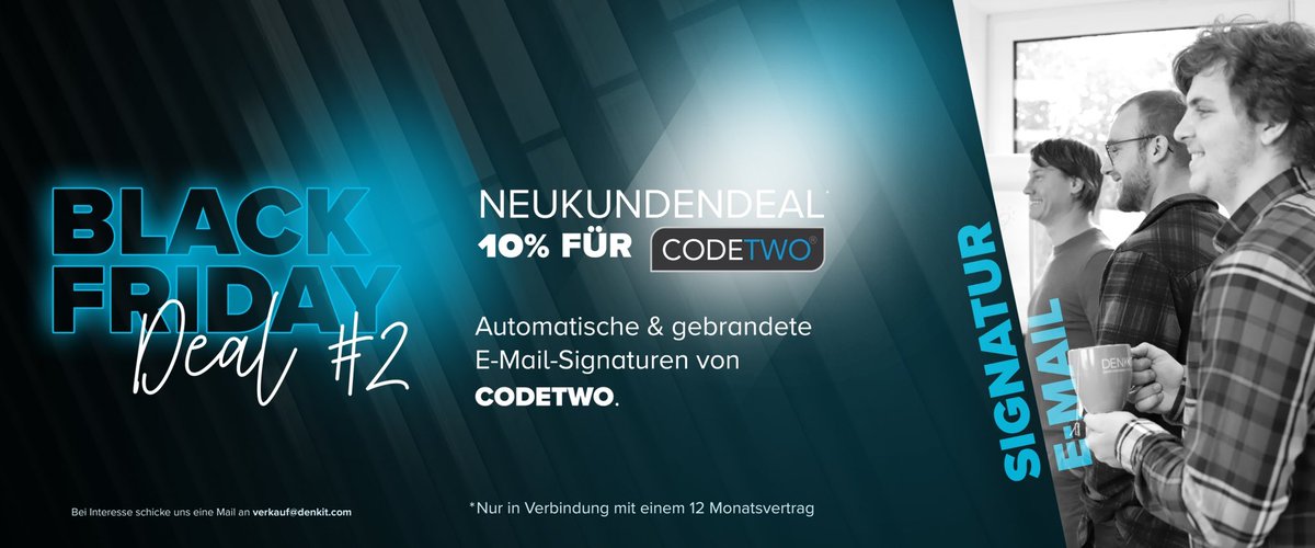 denkitgmbh's tweet photo. NUR BIS ZUM CYBER MONDAY (2. DEZEMBER 2024) 🎉

Bei Interesse oder Fragen schicke uns eine E-Mail an verkauf@denkit.com 🙂 https://t.co/jeku9k1Ar1