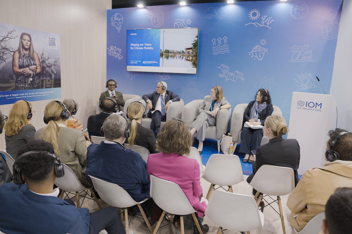 Week one of #COP29 has wrapped up! 

With one more week to go, we've had inspiring exchanges on #ClimateAction, driving meaningful and actionable solutions for communities worldwide.

Look back at the highlights from IOM Pavilion 

➡️ iom.int/ZTR