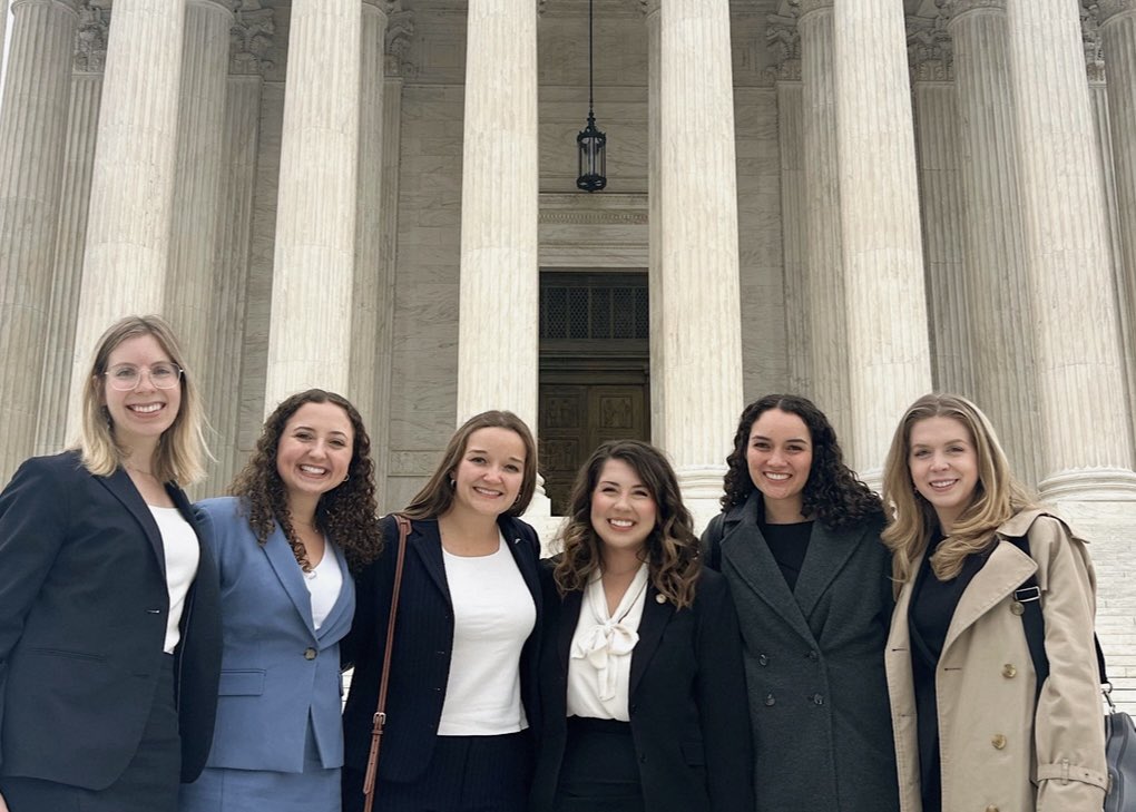 FedSocAtUVALaw's tweet photo. A great few days attending @FedSoc’s NLC 🇺🇸🏛️ and meeting with Justice Kavanaugh, a terrific host! 

We were glad to reconnect with @UVALaw alumni, meet other students, attend insightful panels, and hear Justices Gorsuch and Breyer keynote the Scalia Memorial Dinner. #fedsoc2024 https://t.co/nLPNHgg1OG