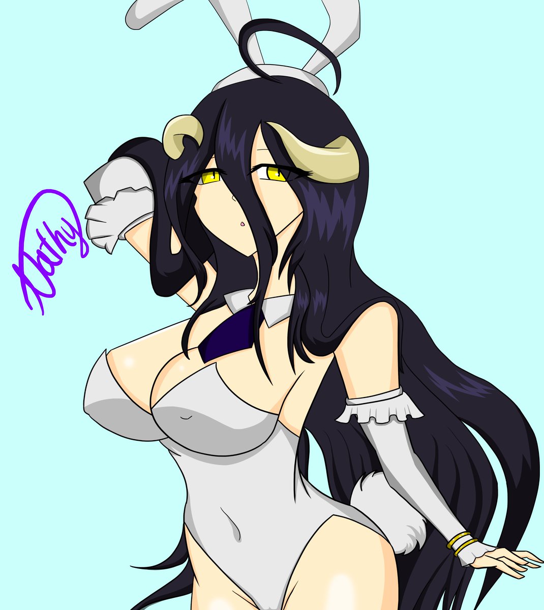 nathy_the_wolf's tweet photo. 🌚Albedo 🫦 #overlord_anime #Albedo #anime #darwing #fanart #art https://t.co/66zT25Mp8y