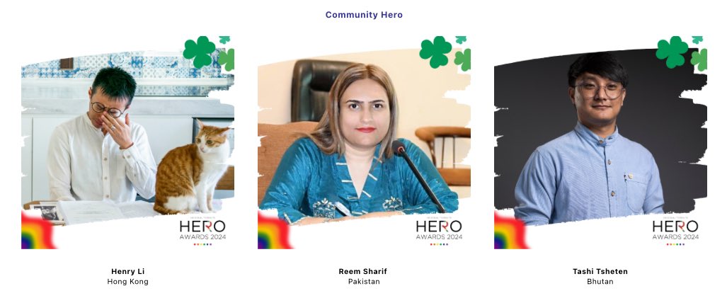 Nayyab Ali - نایاب علی (@nayyabalipk) on Twitter photo Heartfelt congratulations to all finalists of the <a href="/apcom/">APCOM Foundation</a> Hero Asia Awards
Special shoutout to our very own <a href="/_ReemSharif_/">Reem Sharif</a> from 🇵🇰, Tashi Tsheten from Bhutan & Henry Li from Hong Kong
As a proud recipient of the 2020 Transgender Hero Asia award, it's an honor to celebrate the Heartfelt congratulations to all finalists of the <a href="/apcom/">APCOM Foundation</a> Hero Asia Awards
Special shoutout to our very own <a href="/_ReemSharif_/">Reem Sharif</a> from 🇵🇰, Tashi Tsheten from Bhutan & Henry Li from Hong Kong
As a proud recipient of the 2020 Transgender Hero Asia award, it's an honor to celebrate the