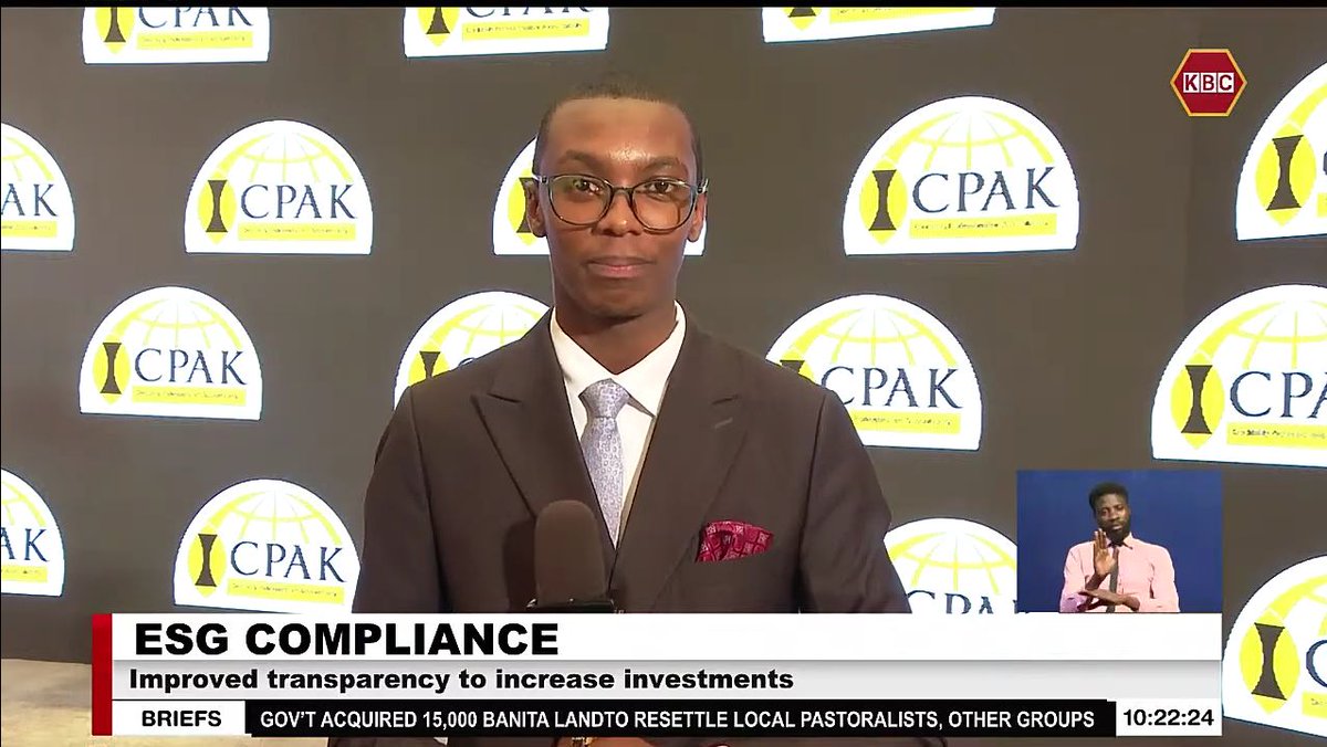 TrevorNgendo's tweet photo. Kenyan companies will be required to disclose comprehensive information about their sustainability efforts as detailed in @ICPAK_Kenya National Roadmap on adoption of the IFRS Sustainability Disclosure Standards. I spoke to @moengaelvis on timelines &amp; implications.
@KBCChannel1 https://t.co/rC8Hh5OYcT