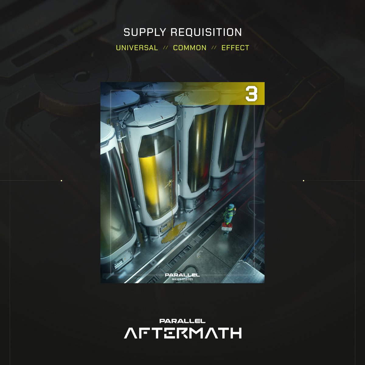 TILT_penzoken's tweet image. NEW CARD REVEAL for PARALLEL TCG's upcoming expansion set, AFTERMATH!

Supply Requisition
Aftermath drops Nov 23rd, 2024

RT this post and follow
@OneTurnTILT and @ParallelTCG
for a chance to win an Aftermath pack!
❤️//