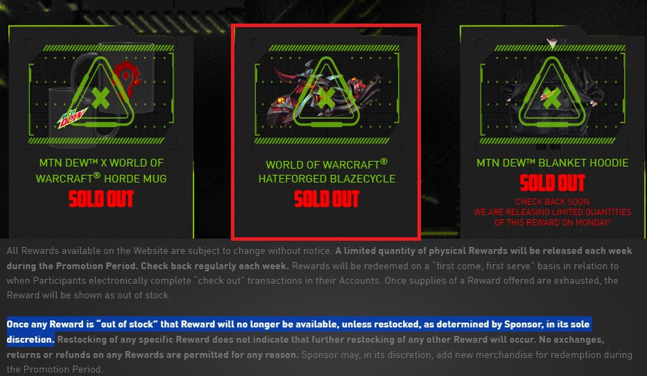 hikons 💙 on X: “Hateforged Blazecycle🏍️ Mount is still ‘SOLD