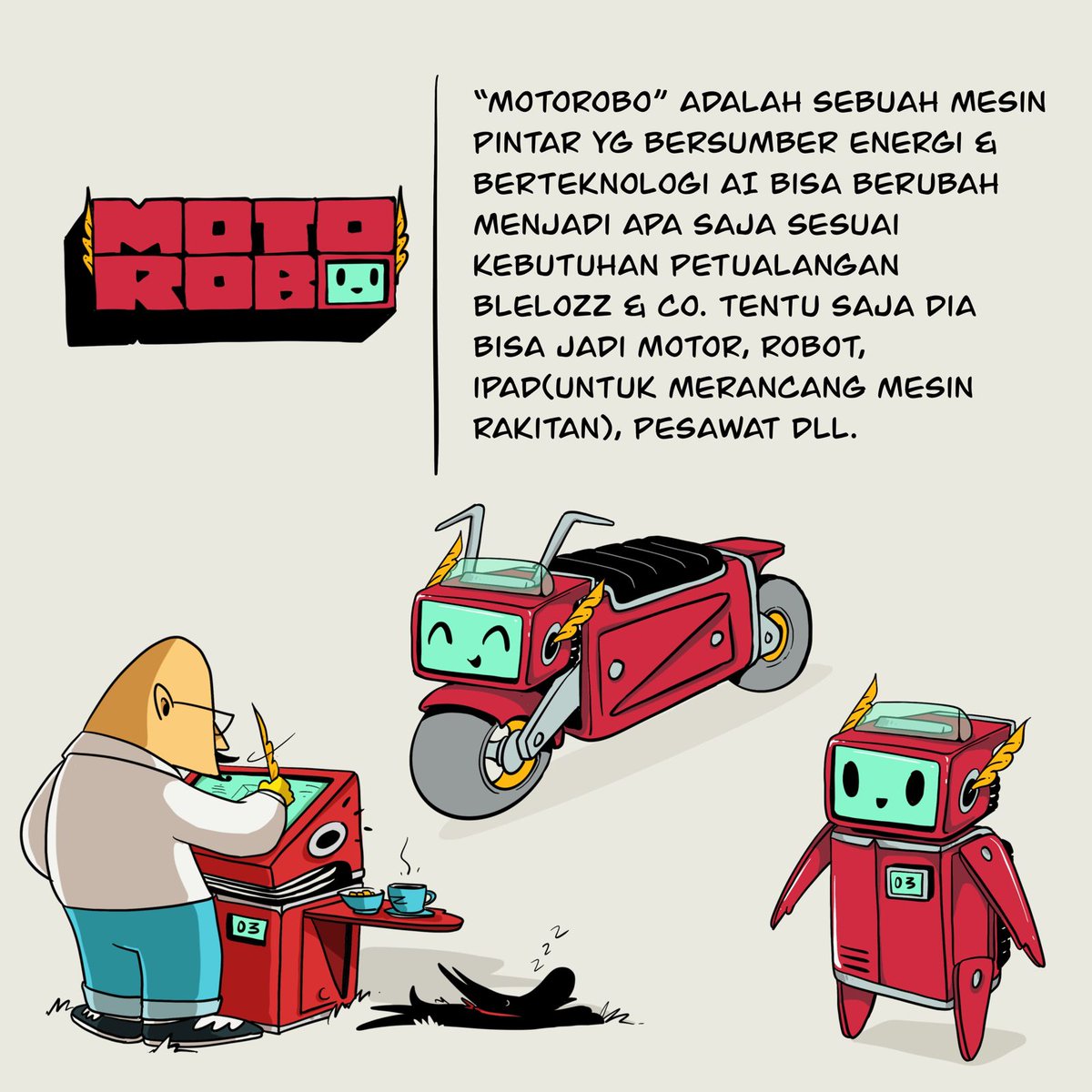 Si Motorobo

#lozzinparadis #blelozz #landigaz #lozzlandz #tongcicing #motorobo #melamoonz #bogoh #matanai #comic #komik #digitalart #digitaldrawing #procreate #procreateart #drawing #drawingdaily #drawingsketch #drawingart #character #characterdesign #characterart