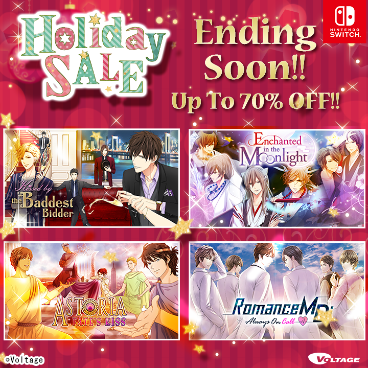 AmuLit_Global's tweet image. ⛄Holiday Sale⛄

You could get #Astoria, #MetroPD and other hit titles for up to 70% OFF right now, but the sale's ending soon!
The deals are on until 12/12!

There's still time, though!
Don't miss the chance to meet your new man💝
👇He's waiting for you!
bit.ly/3XsFSLf
