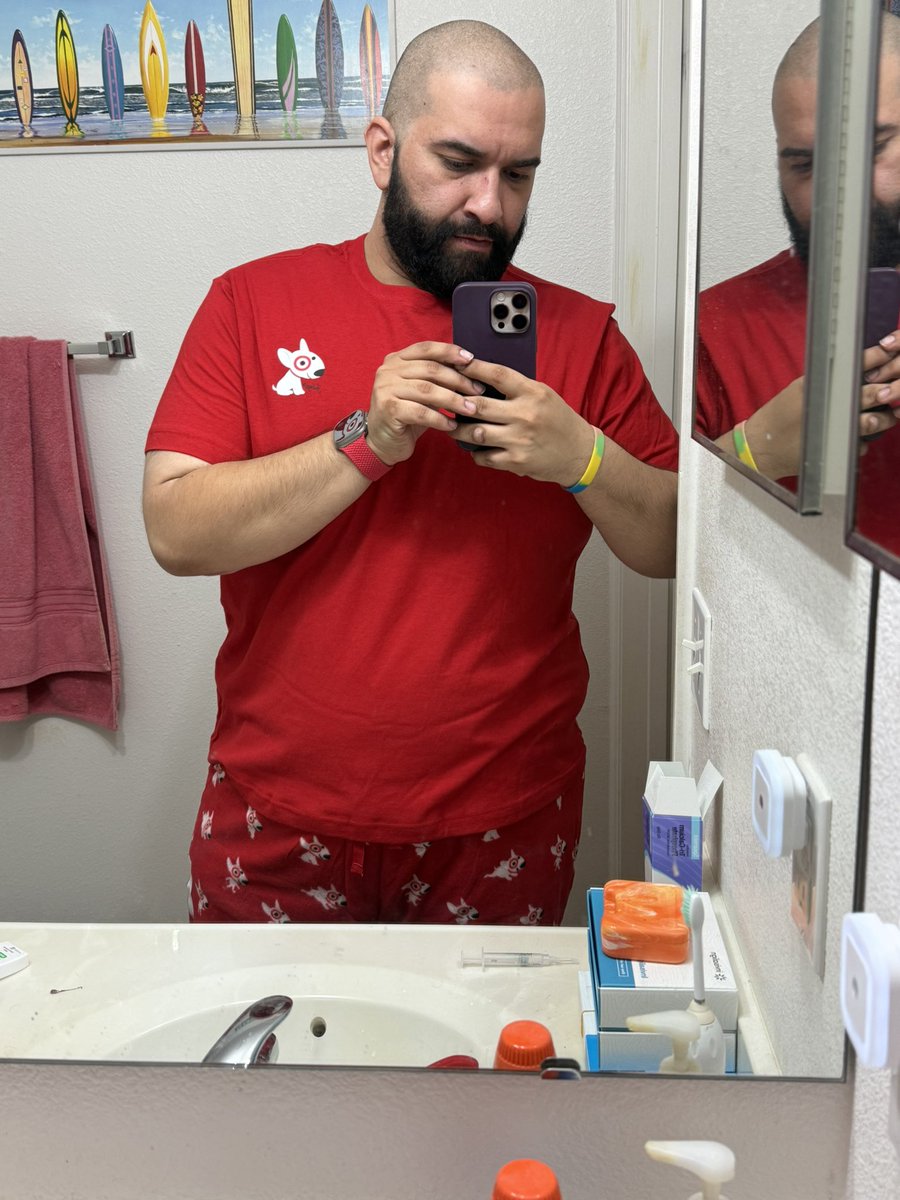 SEABASSTHEGREAT's tweet photo. When your pajamas and wardrobe now consist of target themed bullseye 💀😂😆 but they’re cute AS F #Target #Bullseye #TargetDog https://t.co/sVhv4peuG5