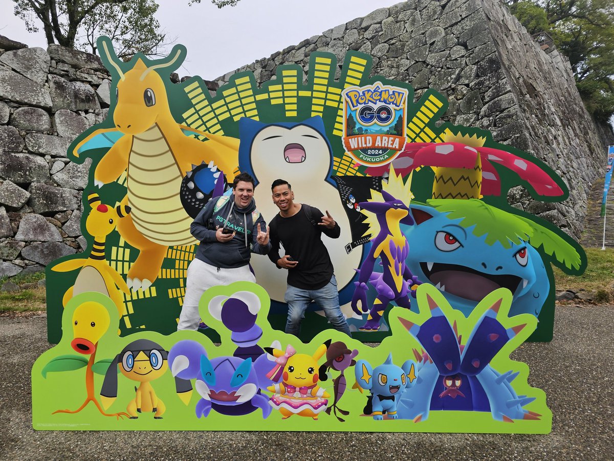 PGTravelerOf's tweet photo. Was #PokemonGoWA Thank you #Fukuoka this Event was so far the best I was... !!! Take a look at it => https://t.co/aXLSatM7iA #PokemonGo #Migthy #Snorlax @SSAMBOBtv @Pogo_Vantty @landoralpha @_ZoeTwoDots @coupleofgaming and the #Mighty #Snorlax #Dragonite #Toxtricity #Venusaur #Shiny #Hundo #Fun