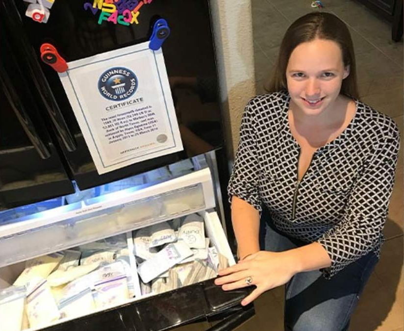 Texas mom sets a Guinness World Record by donating over 2,600 liters of breast milk, feeding over 350,000 babies 👏 ❤️