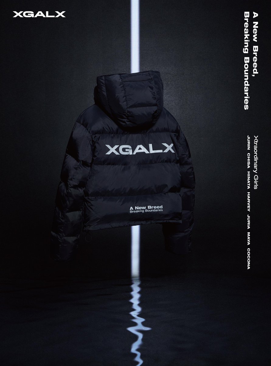 EXCLUSIVE PRODUCTS】 XGALX SHORT DOWN JACKET Available Now! XG