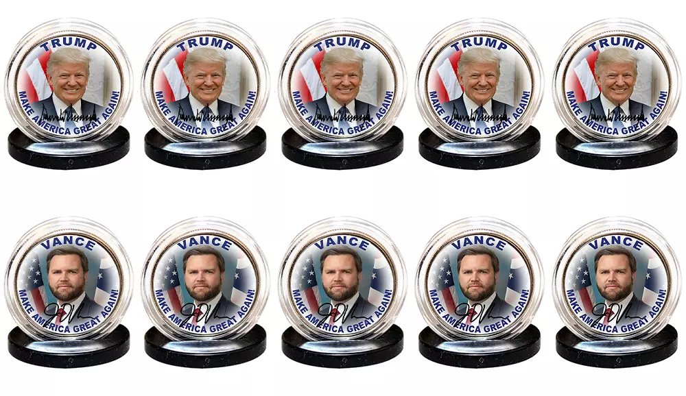 AssamFeeds's tweet image. 🏠 Showcase your Trump Vance 2-Coin Set in a Unique Acrylic Case! 💎 Display your pride! #TrumpVance #DisplayCase #CollectorSet 

🛒 Order Now: tinyurl.com/mtctesww
🛒 Order Now: