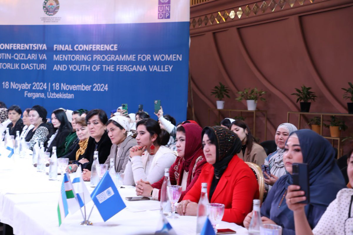 UNDP Uzbekistan 🇺🇿 (@undp_uzbekistan) on Twitter photo 📢 "Mentorship for #WomenEntrepreneurs & Youth" program's final conference:
✅TOP15 business ideas showcased
✅Product exhibition & investor networking
✅Awards for participants & mentors
Funded by <a href="/Ulkoministerio/">MFA Finland 🇫🇮</a>, it's supported 15 startups, 60+ jobs & 12 mentor-mentee pairs!🎉 📢 "Mentorship for #WomenEntrepreneurs & Youth" program's final conference:
✅TOP15 business ideas showcased
✅Product exhibition & investor networking
✅Awards for participants & mentors
Funded by <a href="/Ulkoministerio/">MFA Finland 🇫🇮</a>, it's supported 15 startups, 60+ jobs & 12 mentor-mentee pairs!🎉