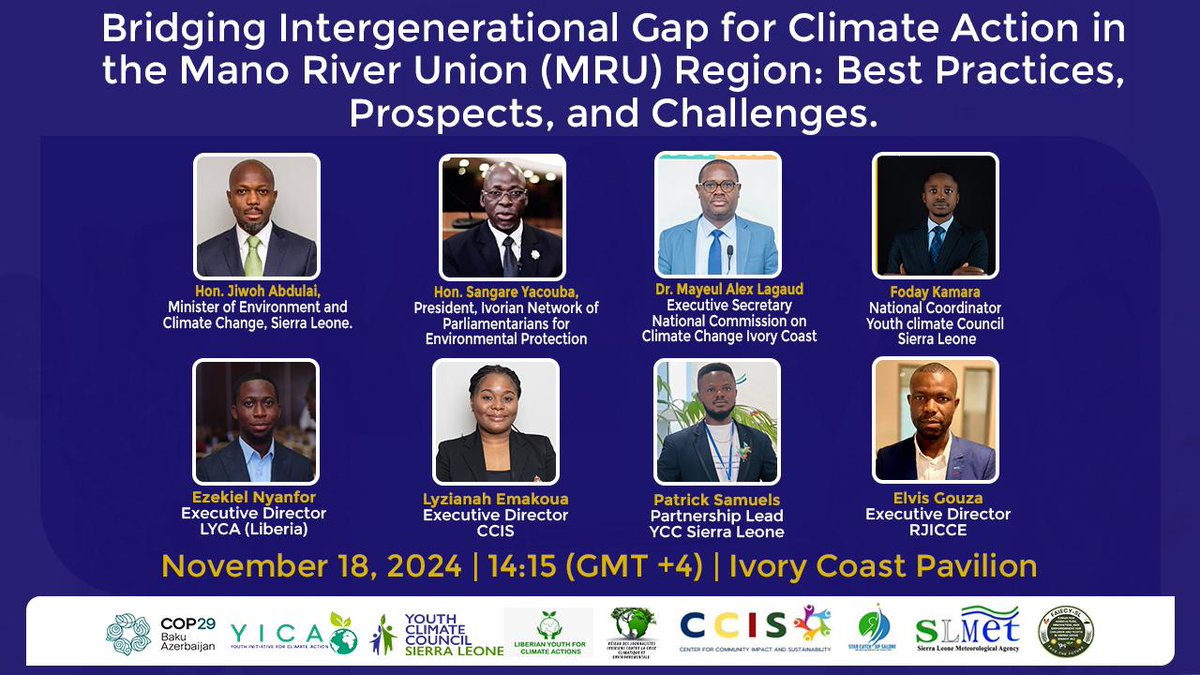 starcatchupsl's tweet photo. We are co-organizing a side event today at COP29. 
Join us live on @Star Catch-Up Facebook page at 14:15 (+4 GMT)

More info here👇🏾
https://t.co/YafDFOqYna https://t.co/dki44jZvNe