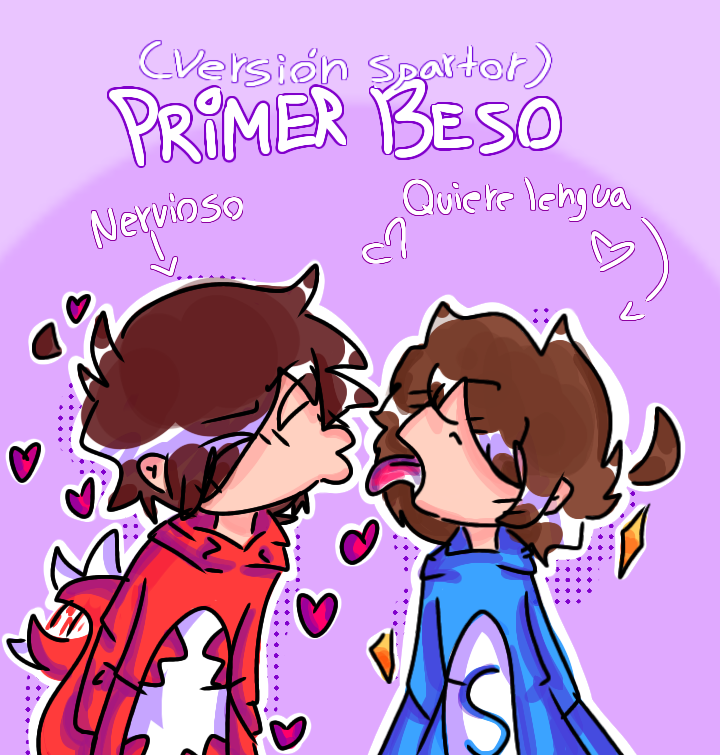 Lini_033's tweet photo. ¡★PRIMER BESO★!
(Versión Spartor~💙❤️)
¿De que otro ship les gustaría que lo haga ahora?, déjenlo en los comentarios :3✨
(Ayuda, siento que cada vez dibujo más FEO😭) https://t.co/f3Mt0AL0TE
