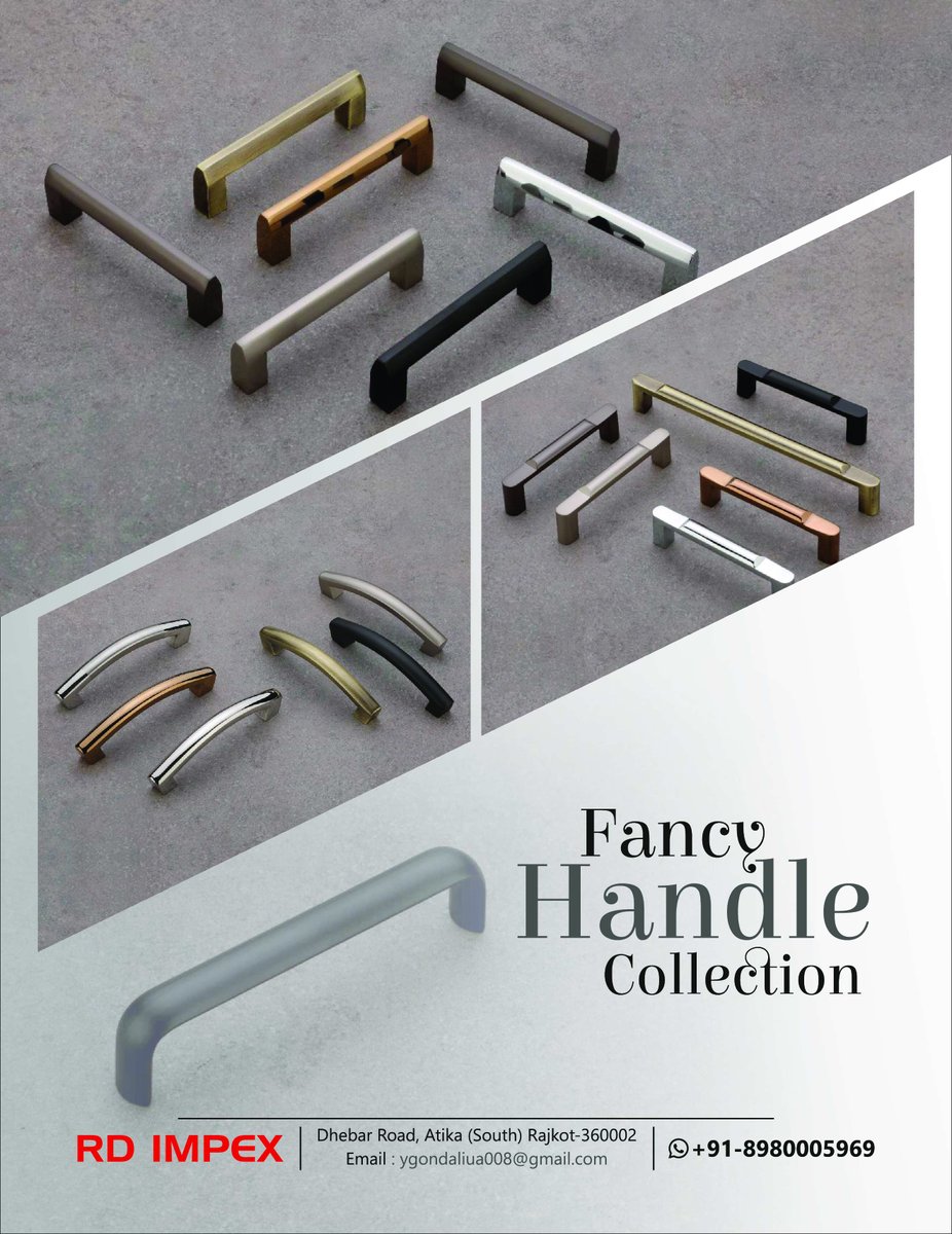clue_hardware's tweet image. Give your cabinets a touch of 
with our collection of fancy handles!

RD Impex

Mobile : +91-8980005969
Email : ygondaliua008@gmail.com
Whataaps: bit.ly/3xKyLU7

#fancyhardware #cabinetknobs #drawerpulls #doorknobs #cabinetpulls #kitchenhardware #bathroomhardware