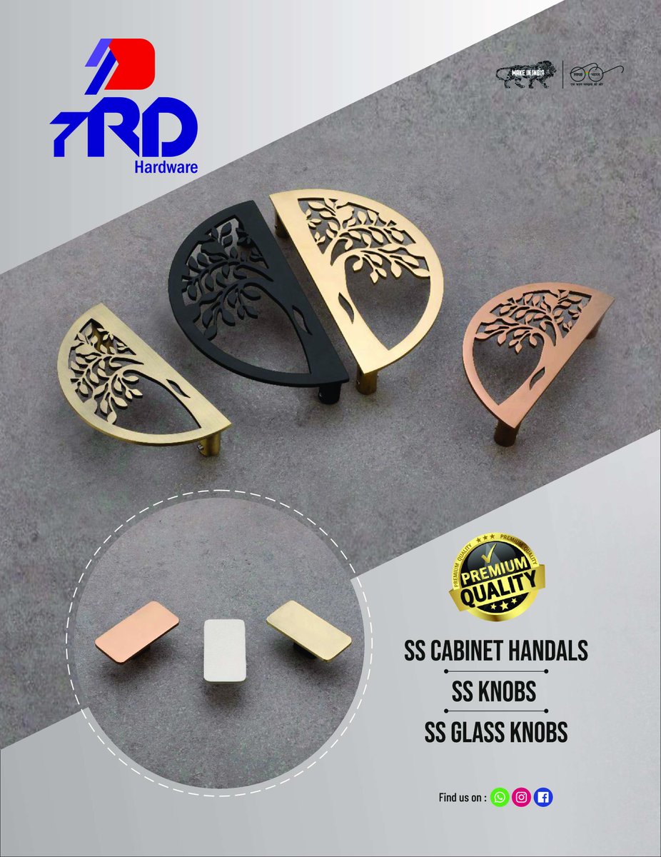 clue_hardware's tweet image. Give your cabinets a touch of 
with our collection of fancy handles!

RD Impex

Mobile : +91-8980005969
Email : ygondaliua008@gmail.com
Whataaps: bit.ly/3xKyLU7

#fancyhardware #cabinetknobs #drawerpulls #doorknobs #cabinetpulls #kitchenhardware #bathroomhardware