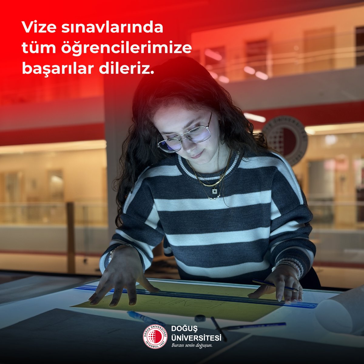 Vize sınavlarında tüm öğrencilerimize başarılar dileriz! Çalışmalarınızın karşılığını alacağınızdan eminiz.📖🌟

#DoğuşÜniversitesi #VizeSınavları #VizeHaftası #BurasıSeninDoğuşun