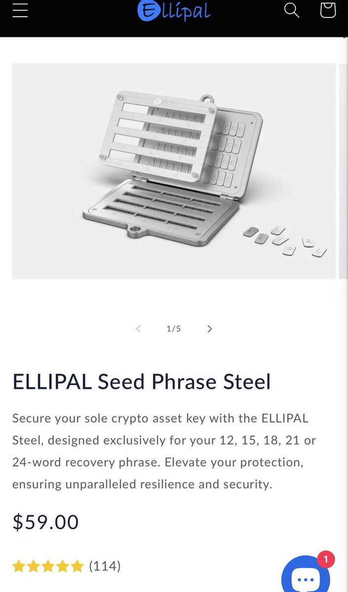 Hold meme也要Hold自己的钱包
（送🎁169u钱包+2x59u助记词板）
近期有很多恶性事件，在这里抽1个冷钱包和2个不锈钢助记词板，安全保护你的资产。
ELLIPA被福布斯Advisor评为第二名Air-gapped冷钱包，完全隔离网络。管理着超过120亿美元的资产，已经安全运行2445天。
1⃣️关注 <a href="/ellipal/"></a>