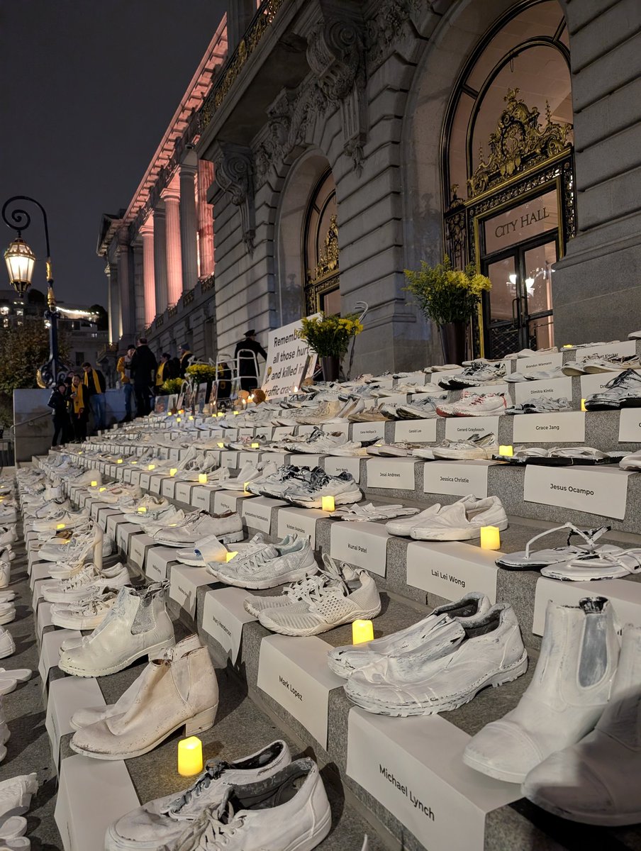 317 lives were lost to traffic crashes on San Francisco's streets in the past 10 years.

Tonight I stood alongside <a href="/walksf/">Walk San Francisco</a> to commit to urgent action for safer streets and to remember all those taken from us.